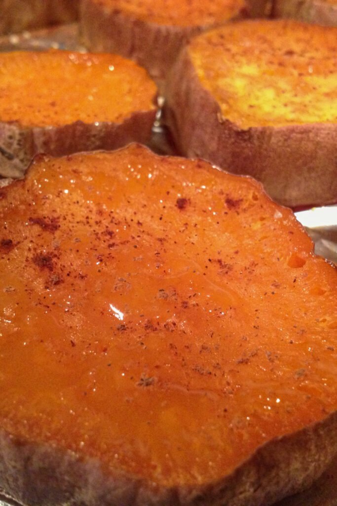 Baked Cut Sweet Potatoes Recipe