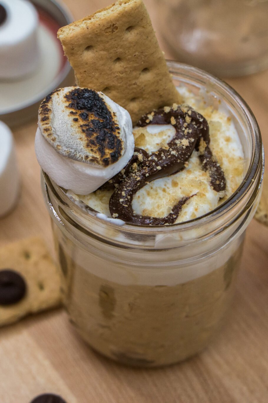 S’mores Protein Oatmeal in a Jar Recipe
