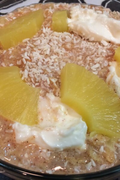 Pineapple Cake Protein Oatmeal Recipe