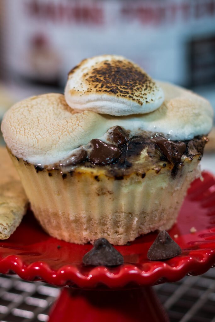S'mores Cheesecake Protein Cupcakes Recipe